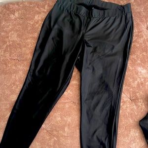 FAUX LEATHER LEGGINGS - 2 pairs